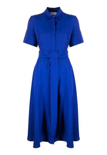 P.A.R.O.S.H. belted short-sleeve shirt dress - Blu