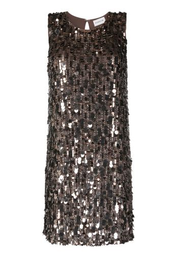 P.A.R.O.S.H. sequined sleeveless dress - Marrone