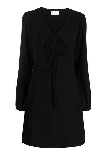 P.A.R.O.S.H. Abito V-neck keyhole dress - Nero