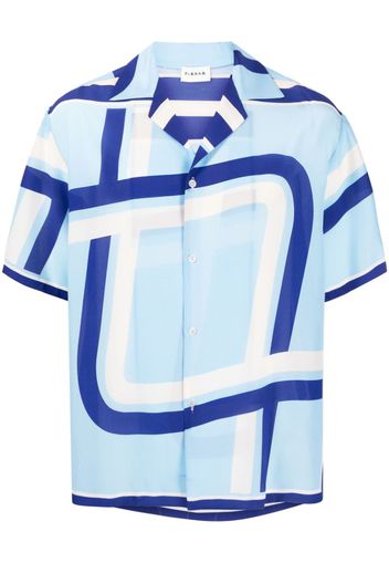 P.A.R.O.S.H. graphic-print short-sleeved shirt - Blu