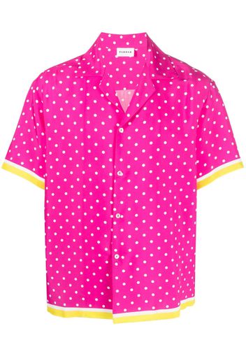 P.A.R.O.S.H. polka-dot print silk shirt - Rosa