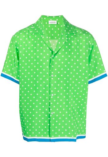 P.A.R.O.S.H. polka-dot print silk shirt - Verde