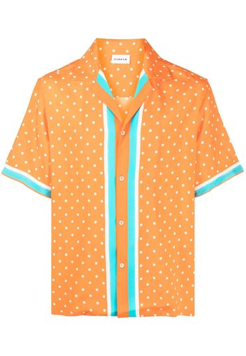 P.A.R.O.S.H. polka-dot print silk shirt - Verde