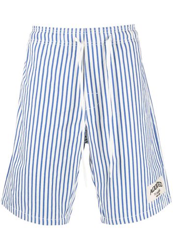 P.A.R.O.S.H. stripe-print knee-length shorts - Bianco