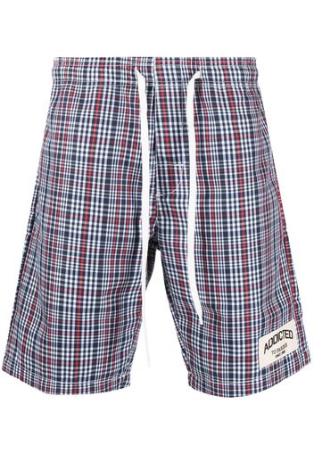 P.A.R.O.S.H. plaid-check print shorts - Blu