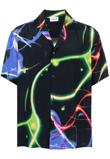 P.A.R.O.S.H. graphic-print silk shirt - Nero