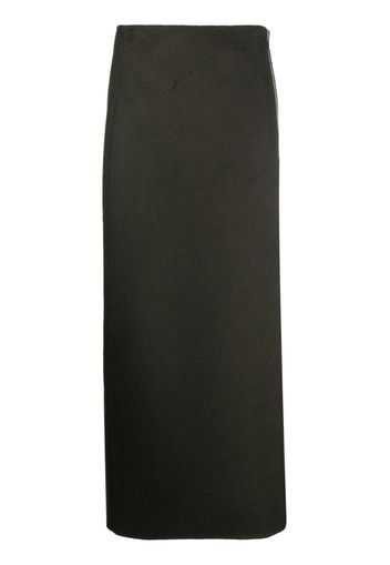 P.A.R.O.S.H. side-zip wool maxi skirt - Verde