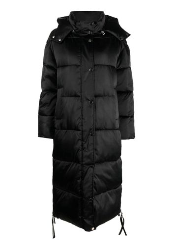 P.A.R.O.S.H. detachable-hood long padded coat - Nero