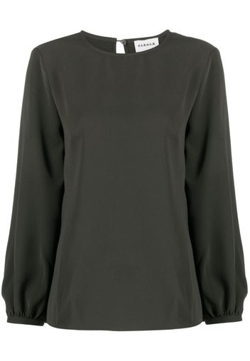 P.A.R.O.S.H. crew-neck long-sleeve blouse - Verde