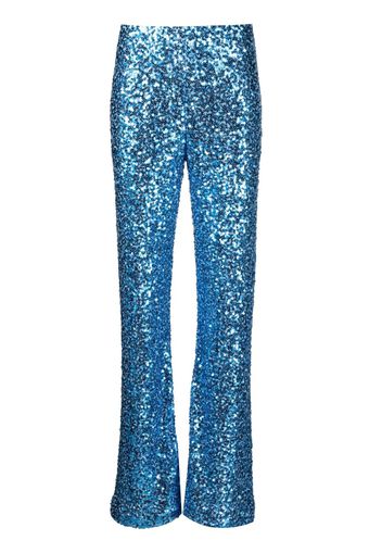 P.A.R.O.S.H. Pantaloni con paillettes - Blu