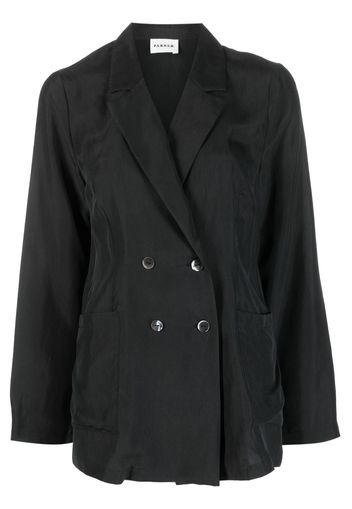 P.A.R.O.S.H. double-breasted silk blazer - Nero