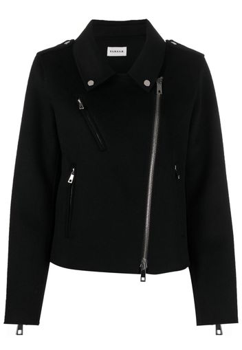 P.A.R.O.S.H. zip-up wool biker jacket - Nero