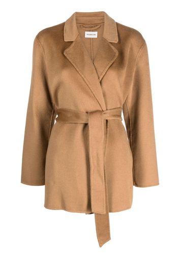 P.A.R.O.S.H. belted double-breasted cashmere coat - Marrone