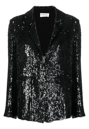 P.A.R.O.S.H. sequined single-breasted blazer - Nero