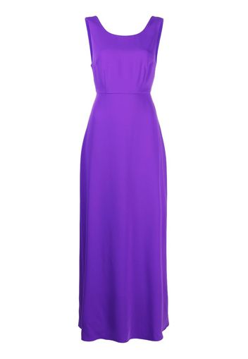 P.A.R.O.S.H. bow-fastening cut-out ankle-length dress - Viola