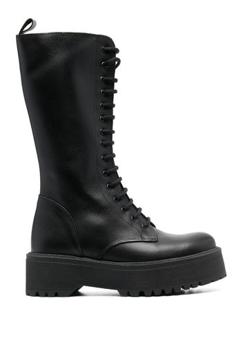 P.A.R.O.S.H. lace-up leather boots - Nero