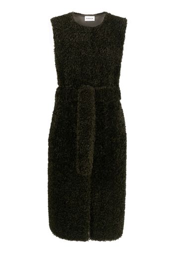 P.A.R.O.S.H. Perform sleeveless faux-fur coat - Verde