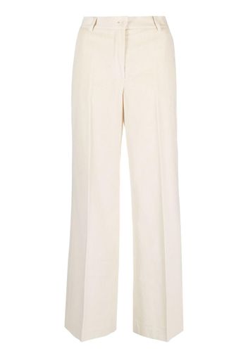 P.A.R.O.S.H. high-waisted corduroy trousers - Bianco