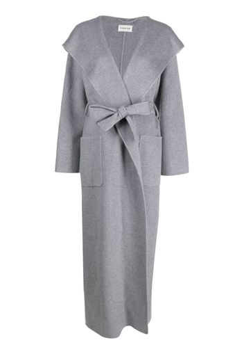 P.A.R.O.S.H. hooded cashmere maxi coat - Grigio