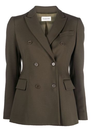 P.A.R.O.S.H. notched-lapel double-breasted blazer - Verde