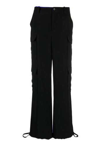 P.A.R.O.S.H. Poker mulit-pocket straight trousers - Nero