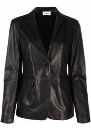 P.A.R.O.S.H. single-breasted leather blazer - Nero