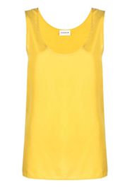 P.A.R.O.S.H. scoop-neck silk tank top - Giallo