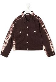 P.A.R.O.S.H. tie-dye print denim jacket - Marrone