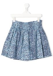 P.A.R.O.S.H. leopard-print flared skirt - Blu