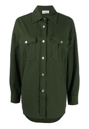 P.A.R.O.S.H. long-sleeve chest-pocket shirt - Verde