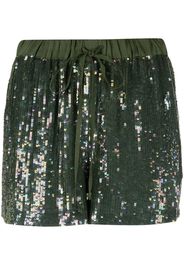 P.A.R.O.S.H. sequin-embellished shorts - Verde