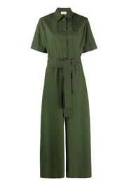 P.A.R.O.S.H. belted-waist jumpsuit - Verde