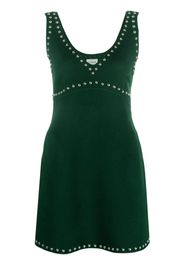 P.A.R.O.S.H. stud-embellished wool dress - Verde