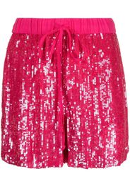 P.A.R.O.S.H. Shorts con paillettes - Rosa