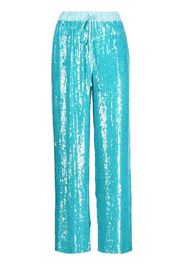 P.A.R.O.S.H. Pantaloni dritti con paillettes - Blu