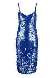 P.A.R.O.S.H. sequin-embellished midi dress - Blu