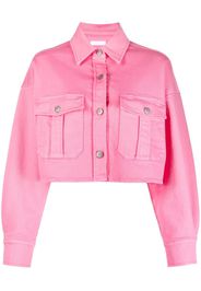 P.A.R.O.S.H. Giacca denim crop - Rosa