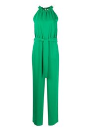 P.A.R.O.S.H. belted halterneck jumpsuit - Verde