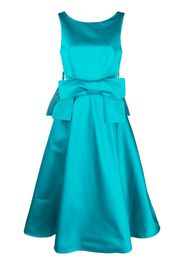 P.A.R.O.S.H. bow-detail flared midi dress - Blu