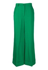 P.A.R.O.S.H. pressed-crease straight-leg trousers - Verde