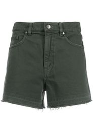 P.A.R.O.S.H. Shorts denim con effetto vissuto - Verde