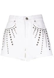 P.A.R.O.S.H. Shorts con decorazione di borchie - Bianco