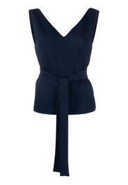 P.A.R.O.S.H. sleeveless belted top - Blu