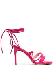 P.A.R.O.S.H. leather ankle-tie sandals - Rosa