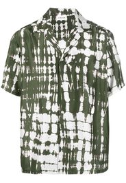 P.A.R.O.S.H. graphic-print silk shirt - Verde