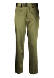 P.A.R.O.S.H. tapered satin trousers - Verde