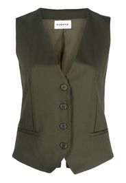 P.A.R.O.S.H. button-up wool gilet - Verde