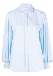 P.A.R.O.S.H. bishop-sleeves cotton shirt - Blu