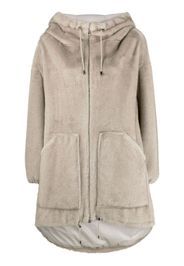 P.A.R.O.S.H. oversized hooded coat - Grigio