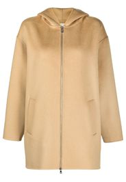 P.A.R.O.S.H. hooded wool coat - Toni neutri